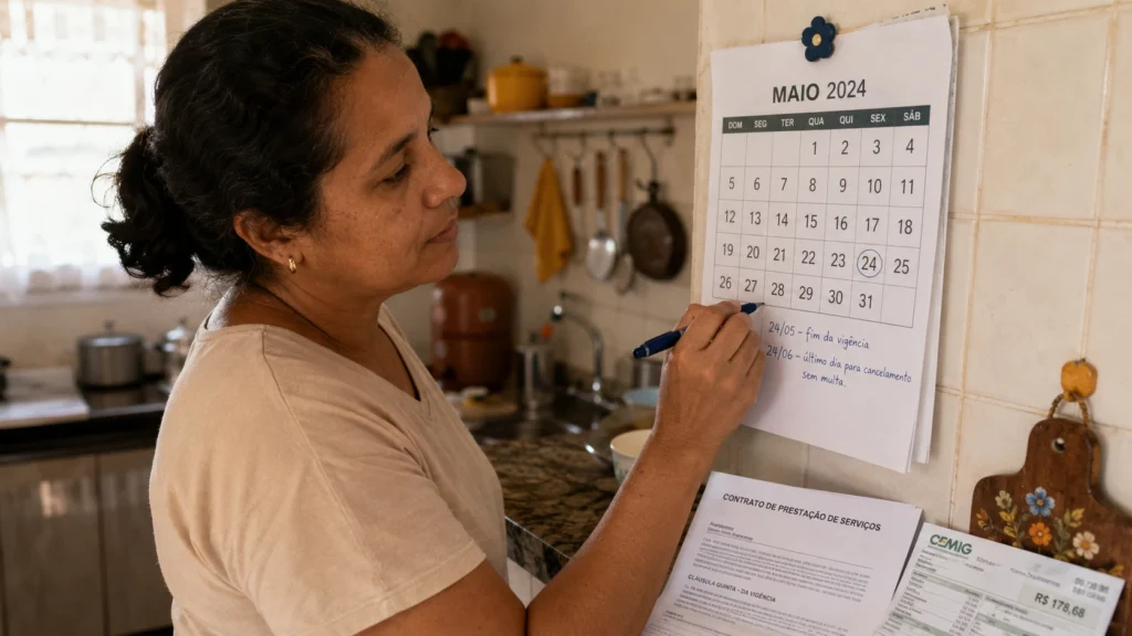 Leitura do contrato de energia solar por assinatura antes de assinar