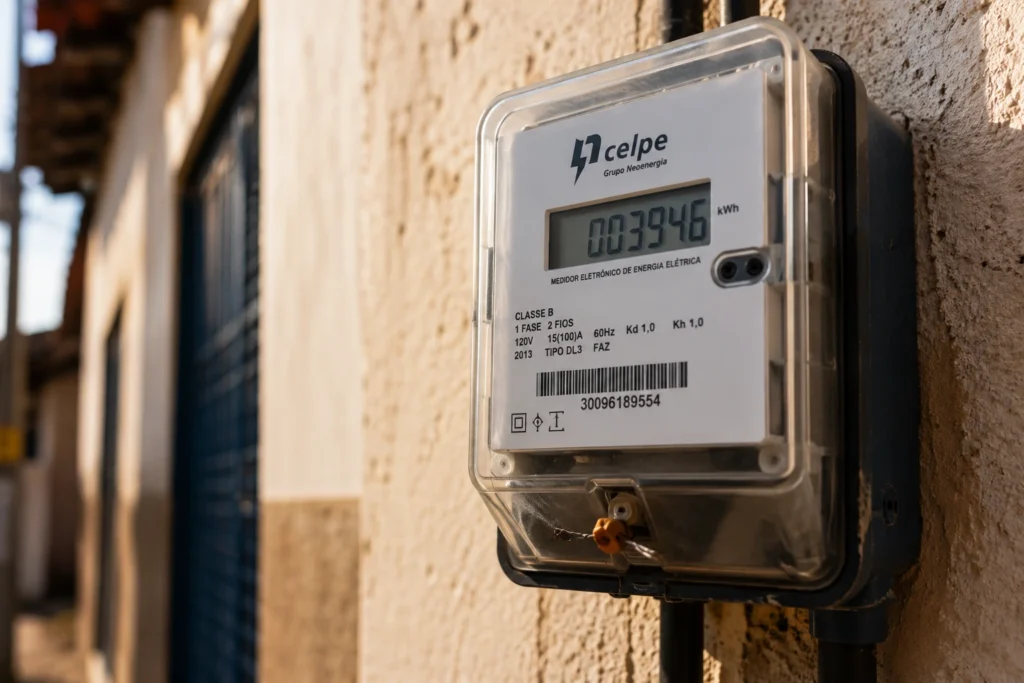 Medidor de energia registra o consumo faturado pela distribuidora