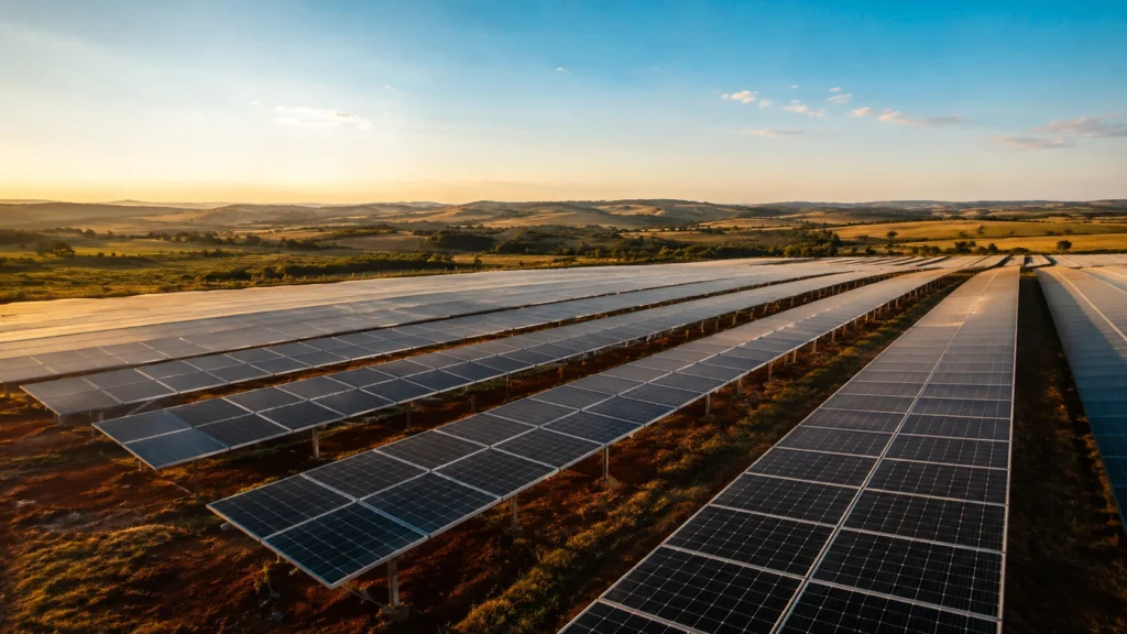 usina solar de geração compartilhada que gera créditos para a conta de luz mais barata